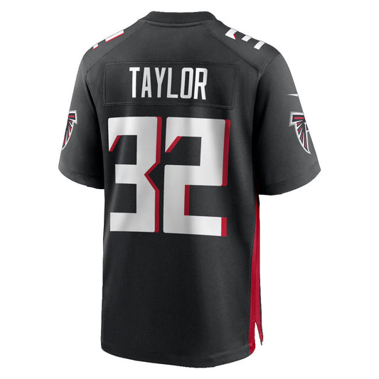 A.Falcons #32 Keith Taylor Player Black Home Game Football Jerseys