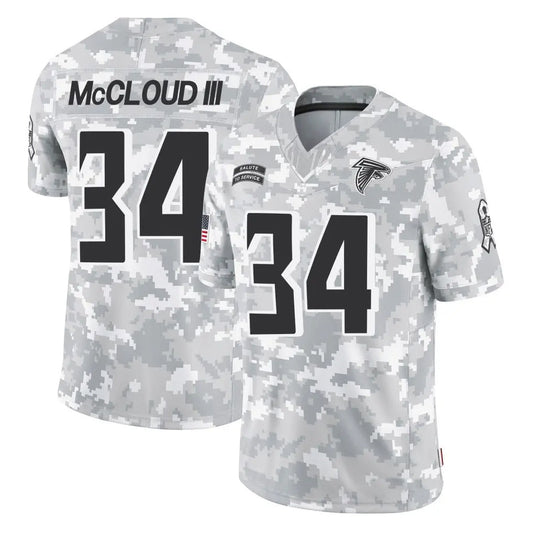 A.Falcons #34 Ray-Ray McCloud III Player Arctic Camo Salute to Service Limited Football Jerseys