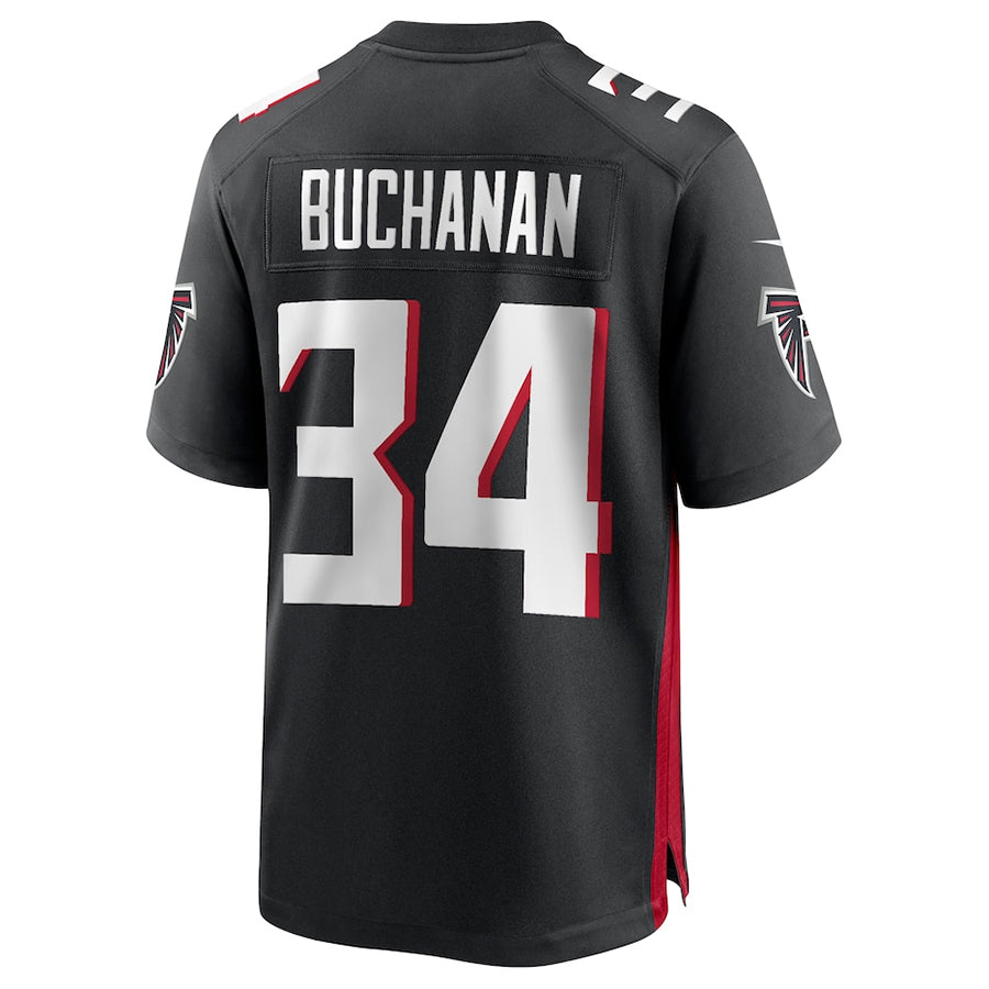 A.Falcons #34 Ray Buchanan Player Black Game Home Football Jerseys