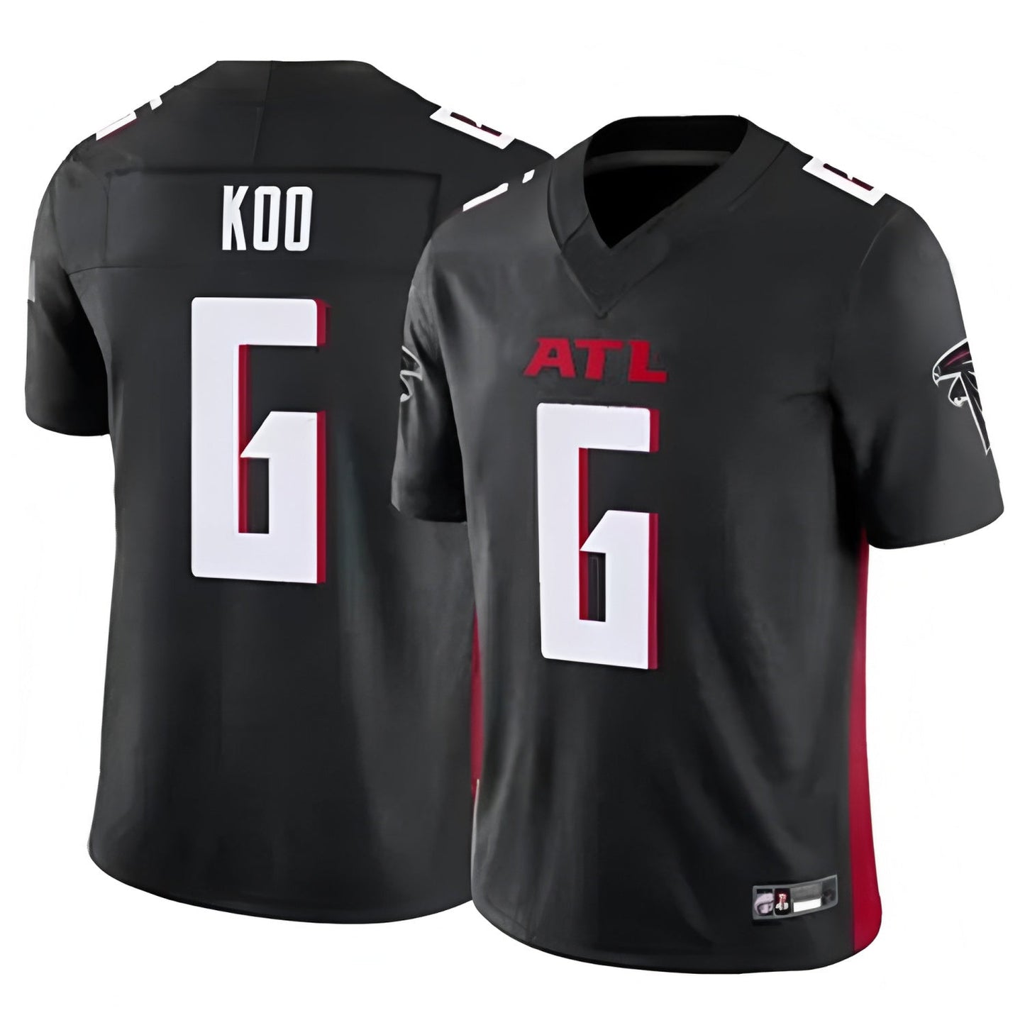 A.Falcons #6 Younghoe Koo Player Black Vapor F.U.S.E. Limited Elite Football Jerseys