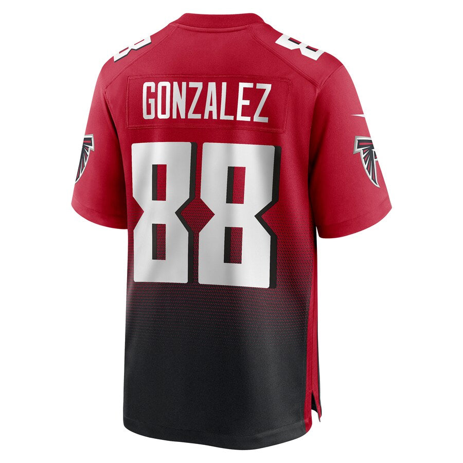 A.Falcons #88 Tony Gonzalez Player Red Home Game Football Jerseys