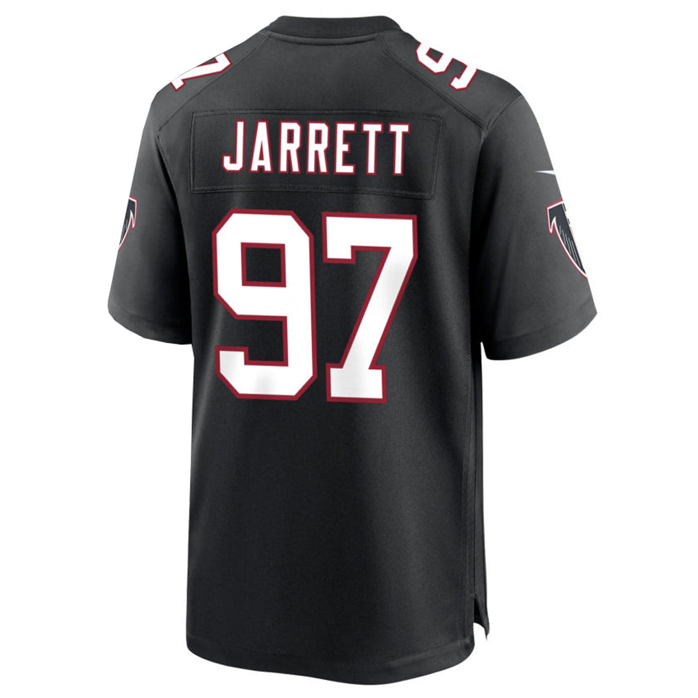 A.Falcons #97 Grady Jarrett Player Throwback Black Game Football Jerseys