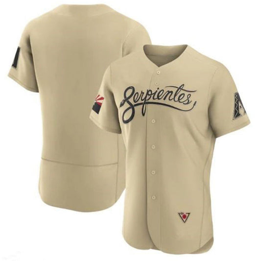A.Diamondbacks Blank Player City Connect Gold Elite Baseball Jerseys