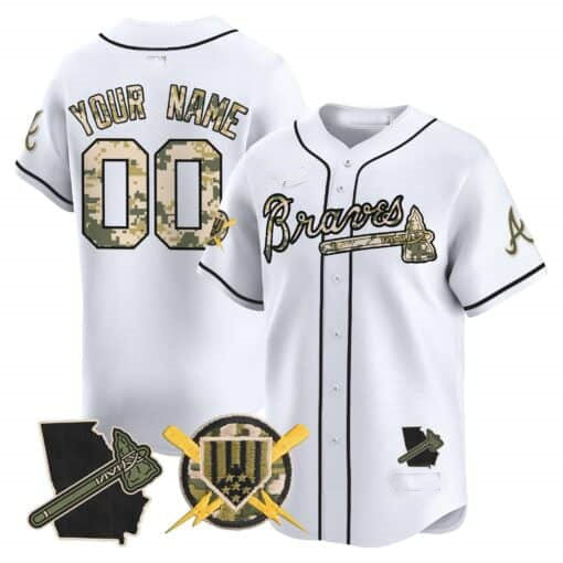 Custom A.Braves Armed Forces Day Vapor Premier Limited Stitched Baseball Jerseys