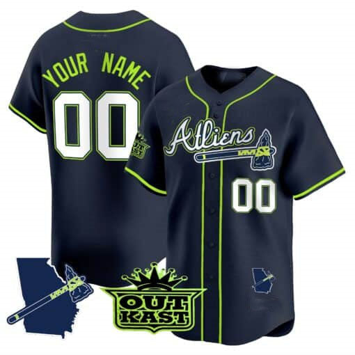 Custom A.Braves Atliens Vapor Premier Limited V2 Baseball Jerseys