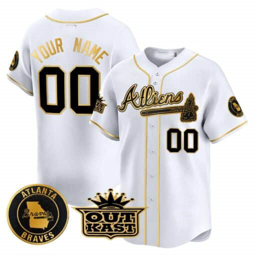 Custom A.Braves Atliens Vapor Premier Limited Baseball Jerseys