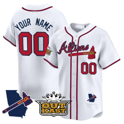 Custom A.Braves Atliens Vapor Premier Limited V2 Baseball Jerseys