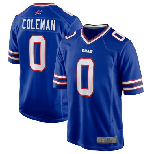 B.Bills #0 Keon Coleman Royal Player Game Football Jerseys