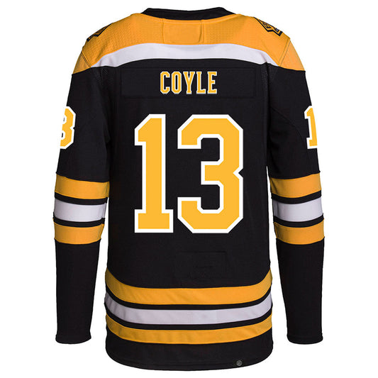 B.Bruins #13 Charlie Coyle Player Fanatics Black Home Hockey Jerseys