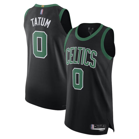 B.Celtics #0 Jayson Tatum Player Black Statement Edition Basketball Jerseys