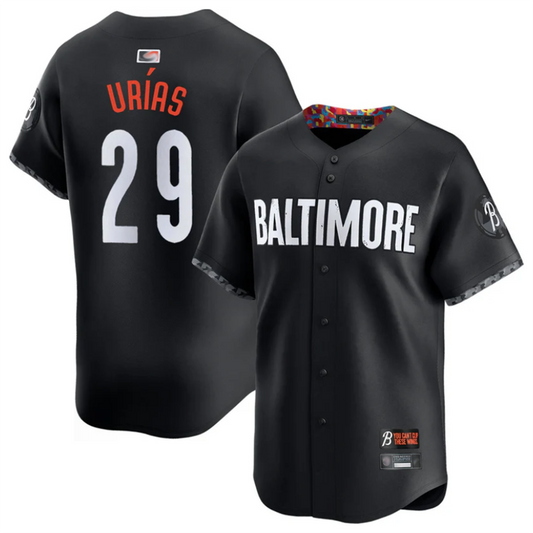 B.Orioles #29 Ram��?n Ur��aas Player City Connect Replica Black Baseball Jerseys