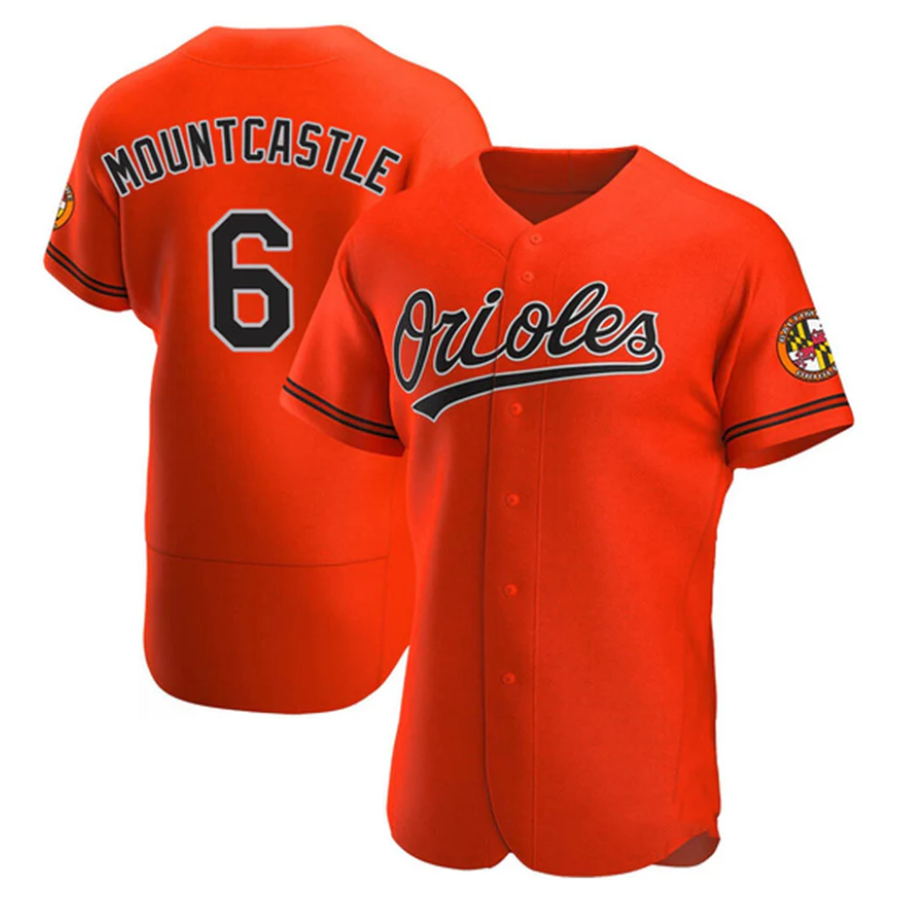 B.Orioles #6 Ryan Mountcastle Player Orange Limited Elite Baseball Jerseys