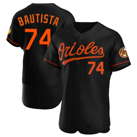 B.Orioles #74 Felix Bautista Player Black Replica Limited Elite Baseball Jerseys