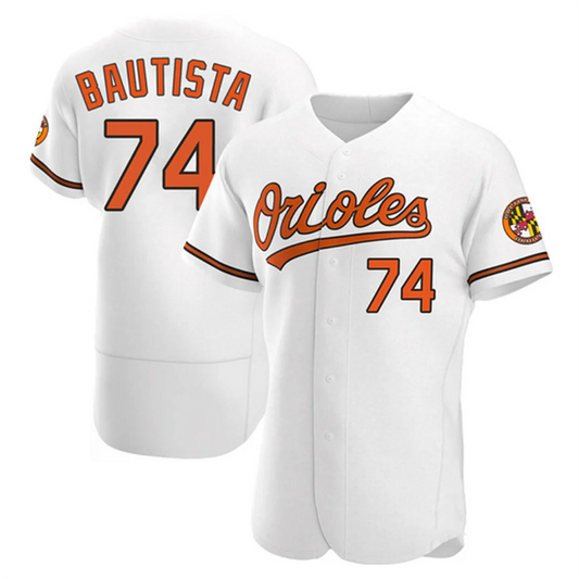 B.Orioles #74 Felix Bautista Player White Replica Limited Elite Baseball Jerseys