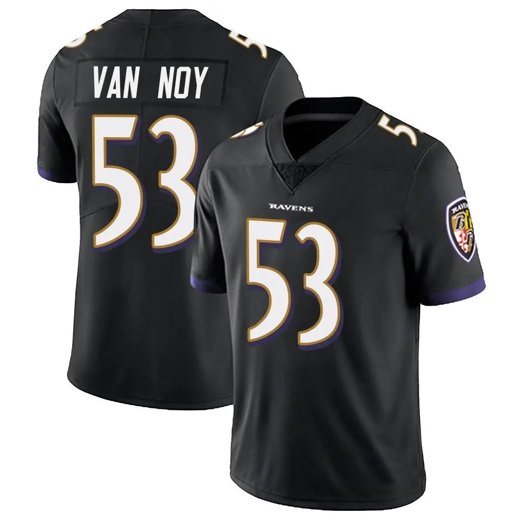 B.Ravens #53 Kyle Van Noy Player Black Vapor Limited Football Jerseys