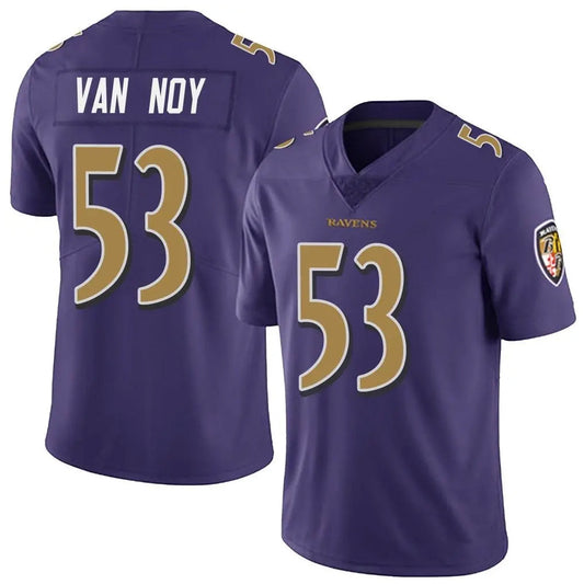 B.Ravens #53 Kyle Van Noy Player Purple Vapor Limited Football Jerseys