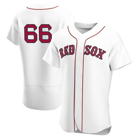 B.Red Sox #66 Brayan Bello Player White Home Replica Elite Baseball Jerseys