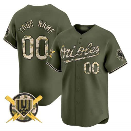 Custom B.Orioles Armed Forces Day Vapor Premier Limited Baseball Jerseys