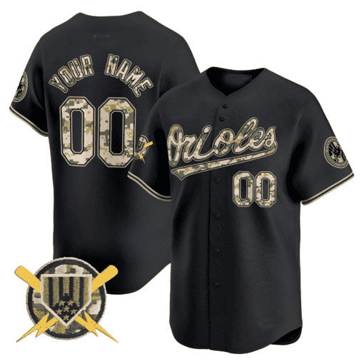 Custom B.Orioles Armed Forces Day Vapor Premier Limited Baseball Jerseys