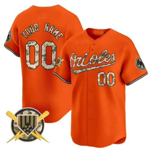 Custom B.Orioles Armed Forces Day Vapor Premier Limited Baseball Jerseys