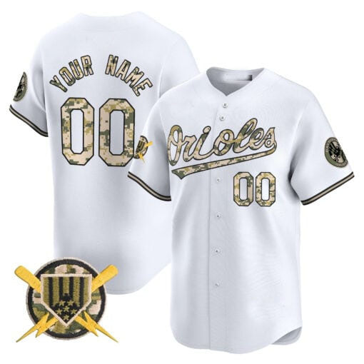 Custom B.Orioles Armed Forces Day Vapor Premier Limited Baseball Jerseys