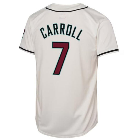 #7 Corbin Carroll A.Diamondbacks White Home Limited Baseball Jerseys
