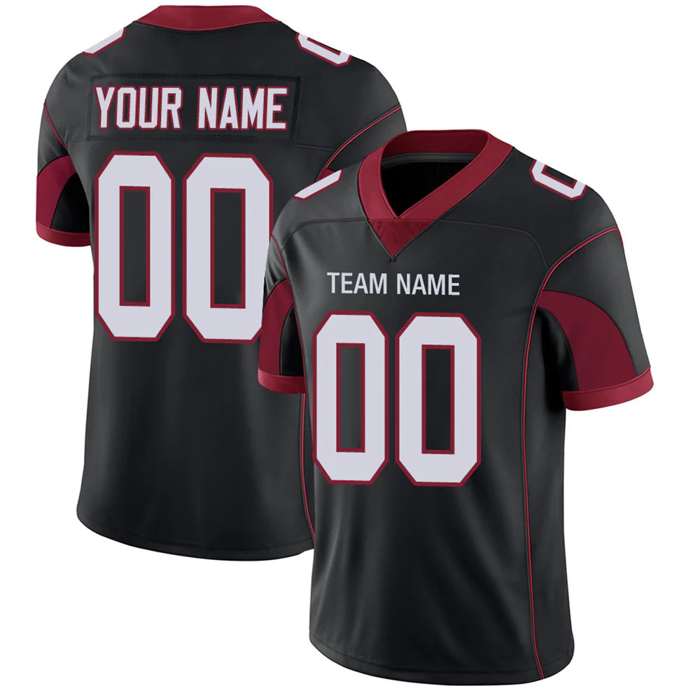 Custom A.Cardinals Black Personalized Design Football Jerseys