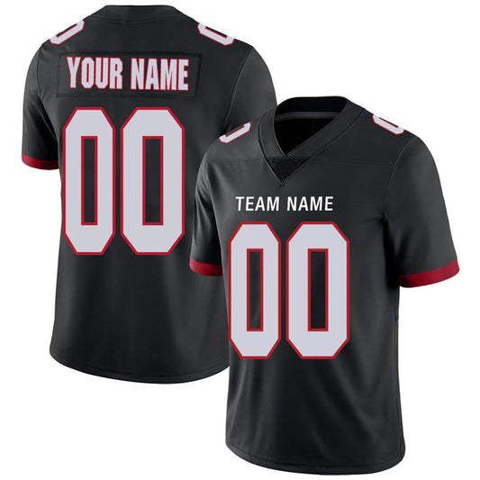 Custom A.Falcons Black Personalized Design Football Jerseys
