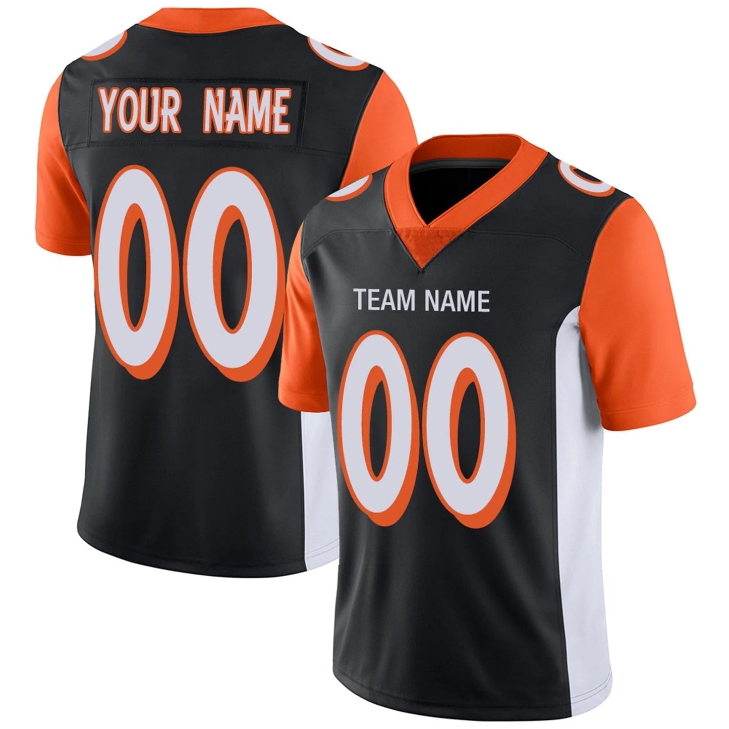 Custom C.Bengals Black Personalized Design Football Jerseys