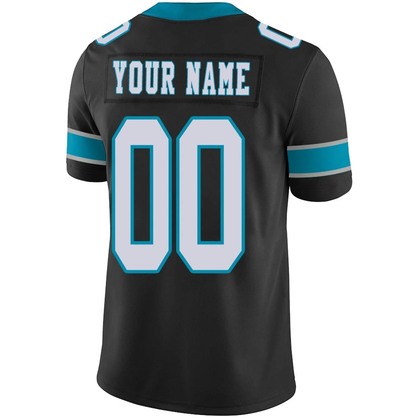 Custom C.Panthers Black Personalized Design Football Jerseys