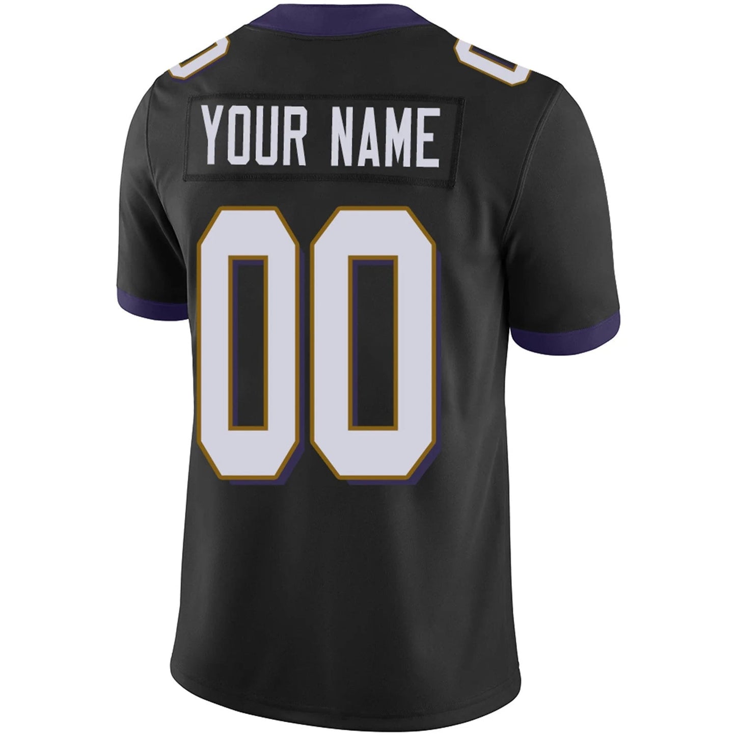Custom B.Ravens Black Personalized Design Football Jerseys