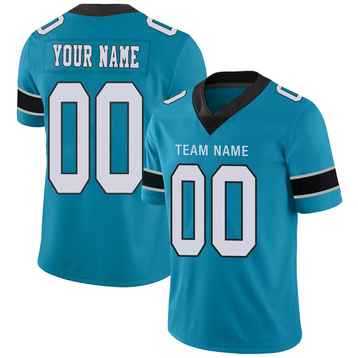 Custom C.Panthers Blue Personalized Design Football Jerseys