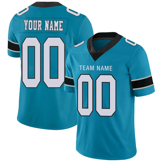 Custom C.Panthers Blue Personalized Design Football Jerseys