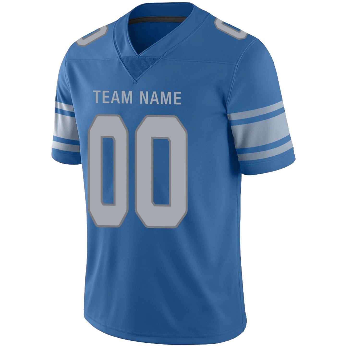 Custom D.Lions Blue Personalized Design Football Jerseys