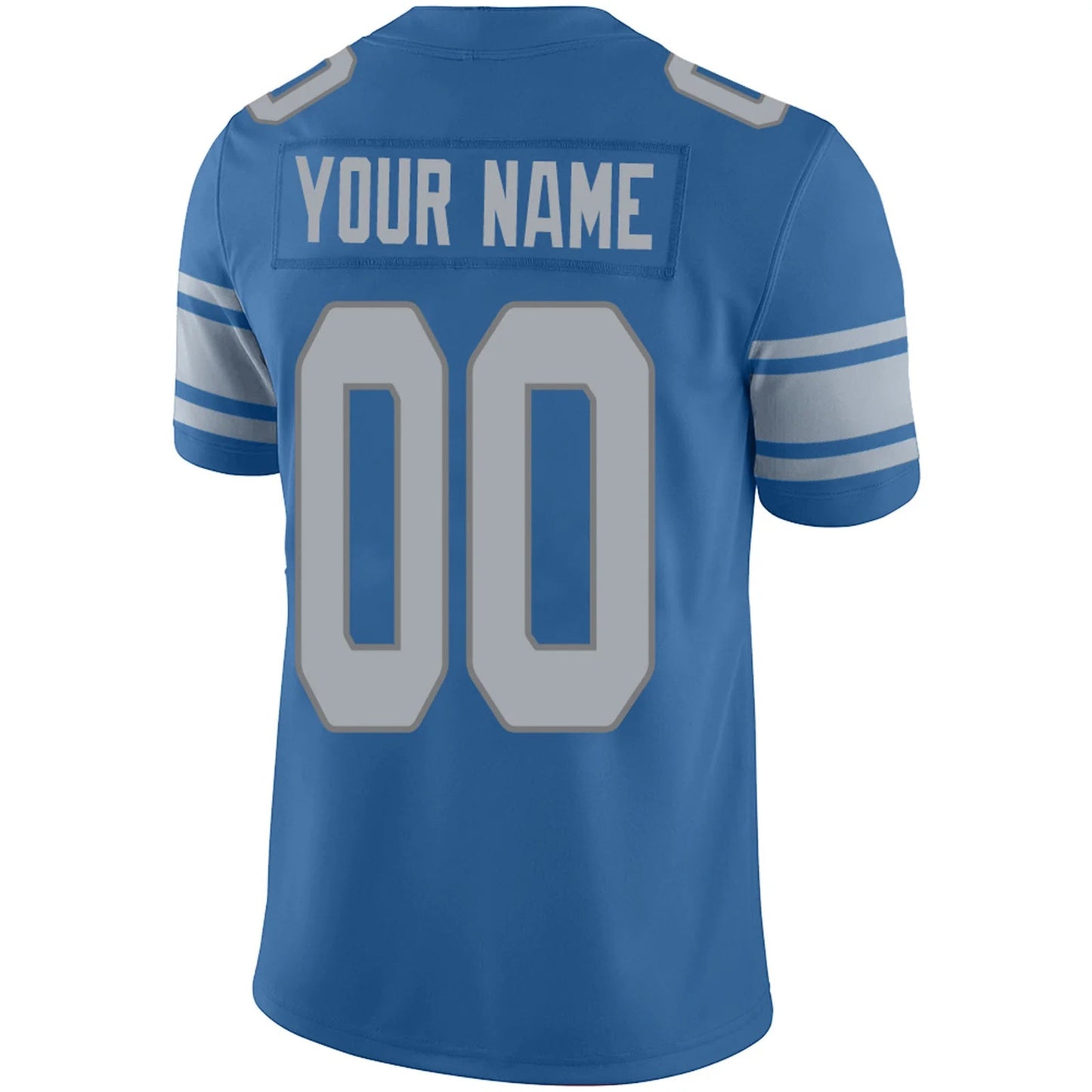 Custom D.Lions Blue Personalized Design Football Jerseys