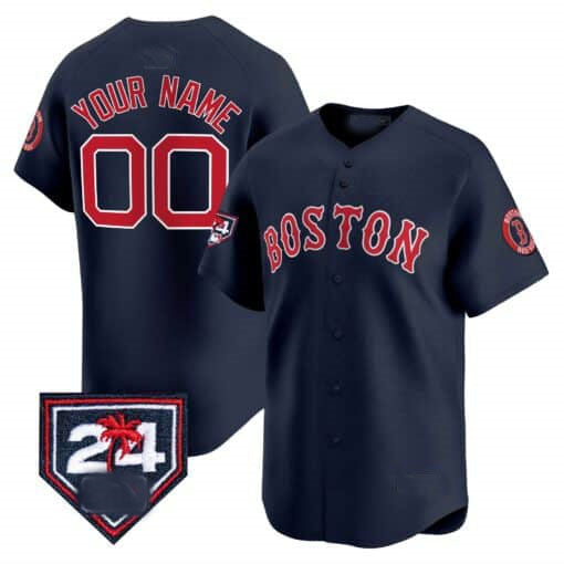Custom B.Red Sox Spring Training Patch Vapor Premier Limited Baseball Jerseys