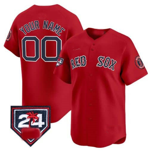 Custom B.Red Sox Spring Training Patch Vapor Premier Limited Baseball Jerseys