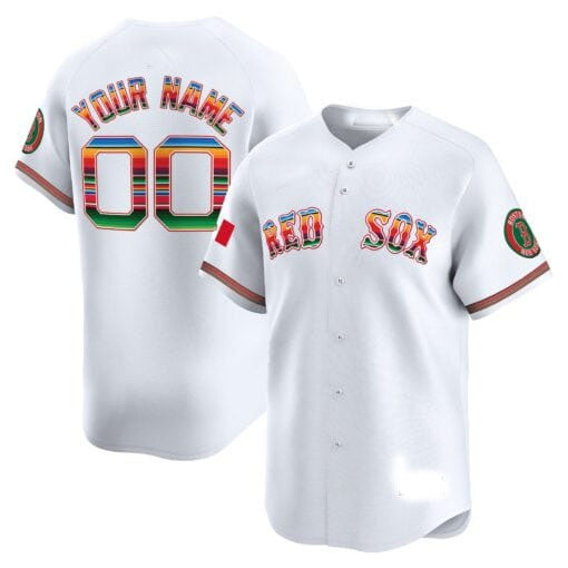 Custom B.Red Sox Mexico Vapor Premier Limited Stitched Baseball Jerseys