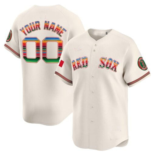 Custom B.Red Sox Mexico Vapor Premier Limited Stitched Baseball Jerseys