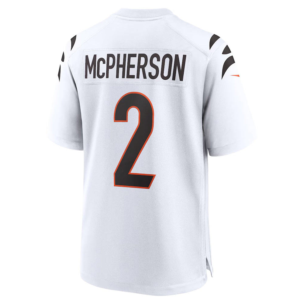 C.Bengals #2 Evan McPherson Player White Home Game Football Jerseys