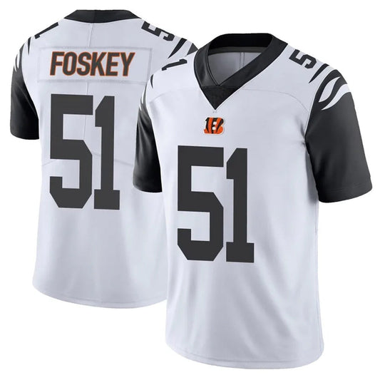 C.Bengals #51 Isaiah Foskey Player White Vapor Limited Football Jerseys