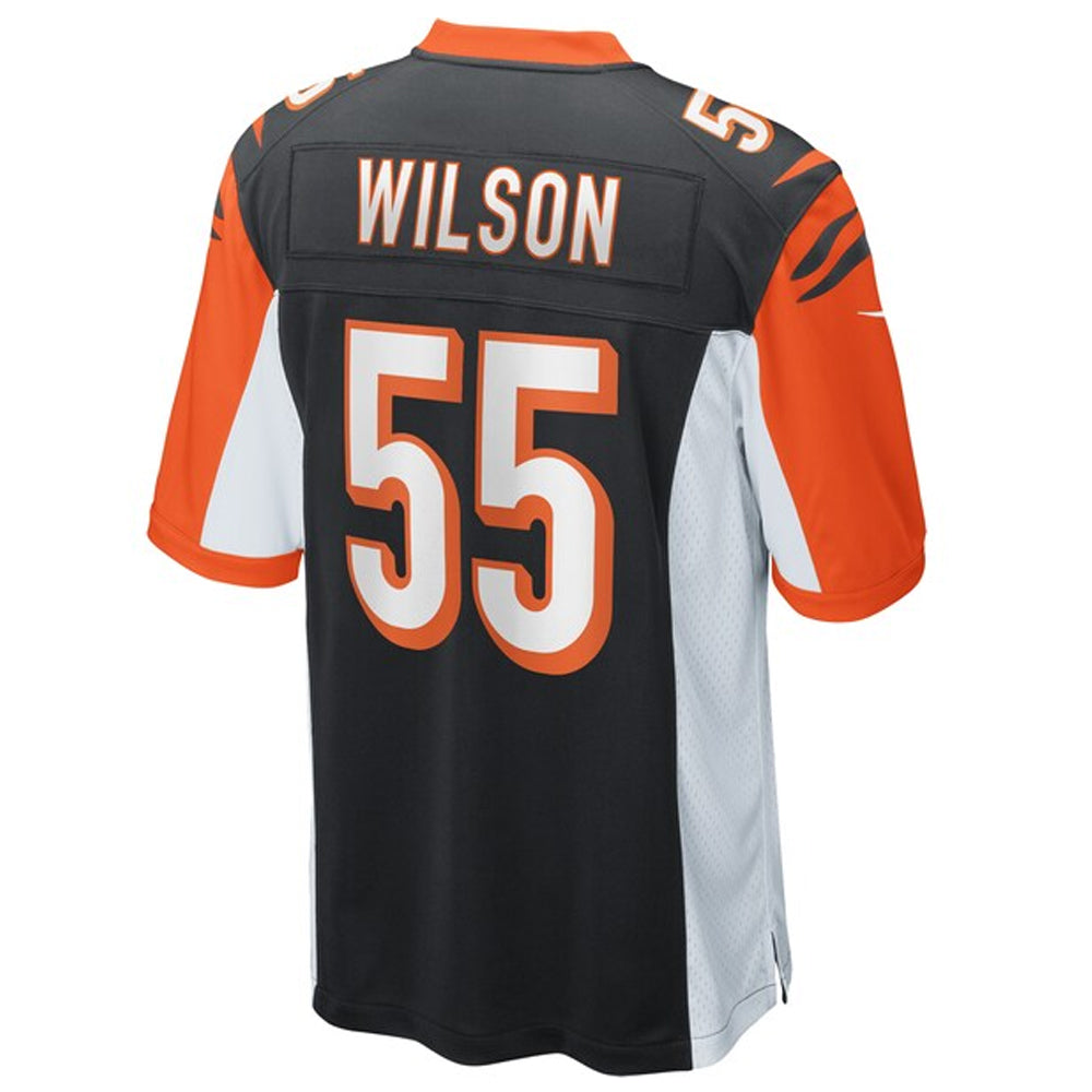 C.Bengals #55 Logan Wilson Player Black Game Football Jerseys