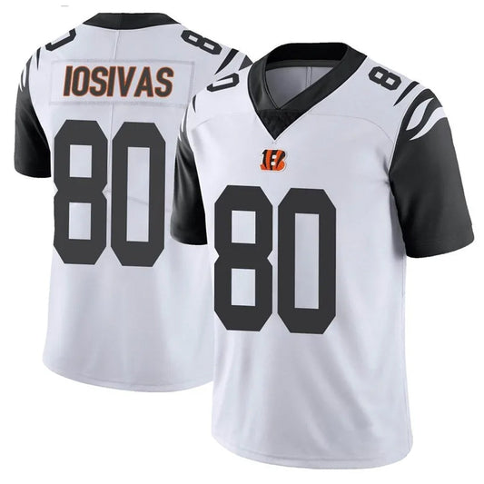 C.Bengals #80 Andrei Iosivas Player White Vapor Limited Football Jerseys