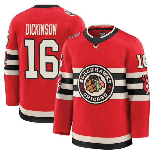 C.Blackhawks #16 Eddie Olczyk Player Fanatics Classic Breakaway Hockey Jerseys