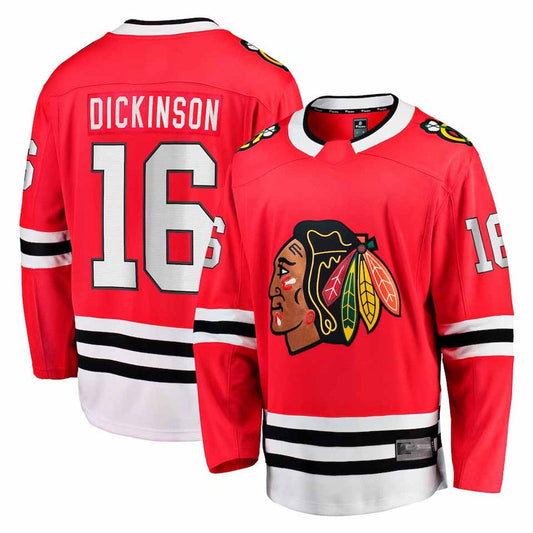 C.Blackhawks #16 Eddie Olczyk Player Fanatics Red Home Breakaway Hockey Jerseys