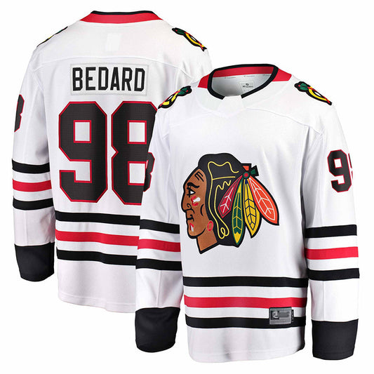 C.Blackhawks #98 Connor Bedard Player Fanatics Home Breakaway Hockey Jerseys