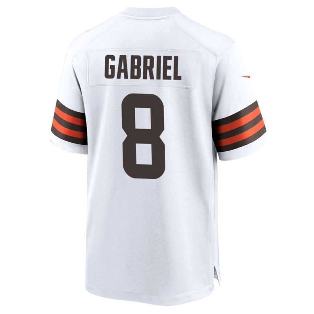 C.Browns #8 Dillon Gabriel Player White Home Game Football Jerseys