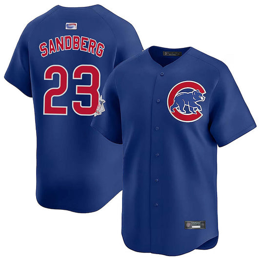 C.Cubs #23 Ryne Sandberg Player Navy Vapor Limited Baseball Jerseys
