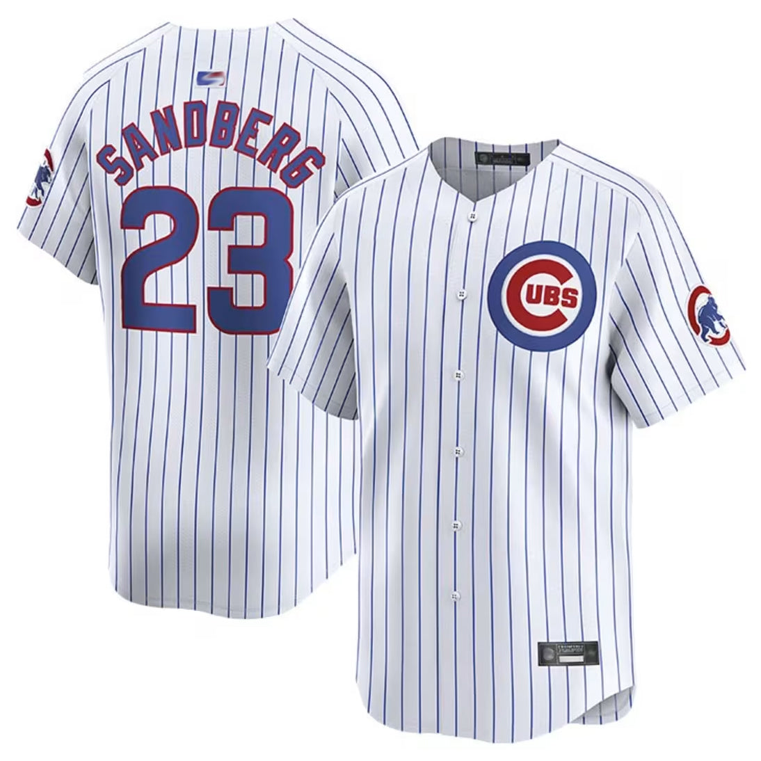 C.Cubs #23 Ryne Sandberg Player White Home Limited Baseball Jerseys