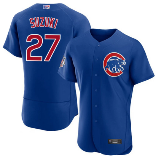 C.Cubs #27 Seiya Suzuki Player Royal Limited Elite Baseball Jerseys